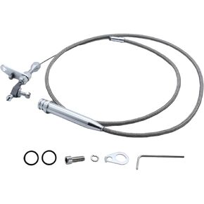 Transmission Kick Down Cable For GM 700-R4 Chevy Pontiac Oldsmobile Buick Etc, Stainless Steel Braided SBC BBC Transmission Detent Kickdown Wiring Kit
