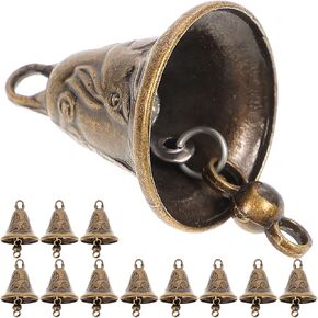 SUPVOX 11pcs Metal Vintage Antique Bells for Craft Wind Chime Making Dog Potty Training Housebreaking