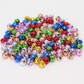 1/2 Inch Jingle Bells Small Bell Mini Bells, Tiny Crafts Bells, DIY for Christmas Home Making Ornaments Wreath Pet Decorations Bracelet Anklets Necklace Knitting Jewelry Making 120 Pcs, Colorful
