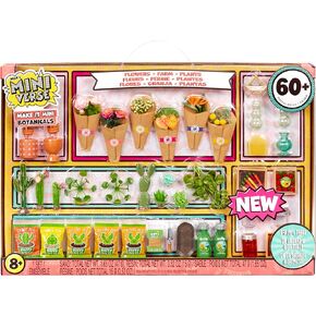MGA's Miniverse Make It Mini Botanicals مقتنيات صغيرة، تغليف غامض غامض، DIY، الحرف اليدوية، لعب الراتنج، عناصر طبق الأصل، نباتات صغيرة، باقات، حديقة، جامعي، 8+