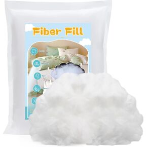 LUNARM 80g/2.8oz Polyfill Stuffing Fiber Fill for Stuffed Animals, High Resilience Premium Polyester Stuffing for Crochet Animals Small Handicrafts