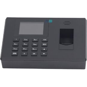 Yunir Fingerprint Time Clocks for Employees, Fingerprint Time Clock with 360 Degree Fingerprint Recognition, Voice Prompt, Multi Language Support, Time Clocks for Factories, Hotels,