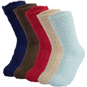 BenSorts Men Fuzzy Slipper Socks Non Slip Sole Warm House Socks Christmas Gifts