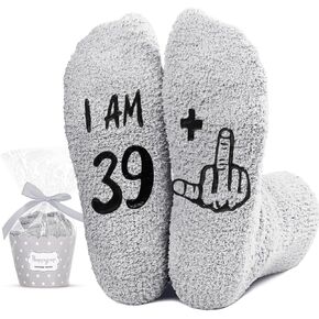HAPPYPOP Birthday Gifts Ideas for Men - Socks for 40 Year Old Man, Funny Birthday Gifts for Him in 30s