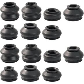 7 Sizes x2 Tie Rod Boots Replacement Automotive Ball Joint Head boots Ends Dust Protection Cover Control Track Arm Rubber Car Suspension Steering Parts Accessories for Vehicles (Model-3)