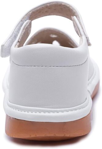 Skeblo Toddler Girls Squeaky Shoes Flower Punch Baby Mary Jane Flats Sandals (Removable Squeakers) in Saudi Arabia