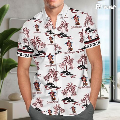 Crown Fan Hawaiian Shirts for Men and Women, Tropical Summer Beach Shirt, Crown Lovers Button Shirt, Holiday Shirt in Kuwait