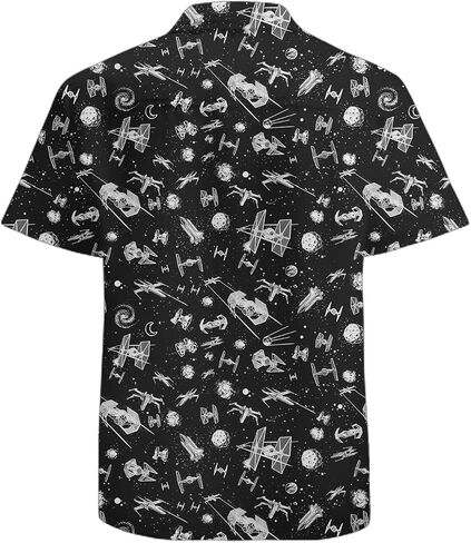 Mens Funny Hawaiian Shirts 3D Graphic Button Down Short Sleeve Tropical Holiday Beach Aloha Shirt in Saudi Arabia