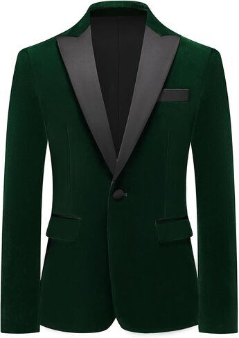 Lamgool Boys Velvet Suit Slim Fit 4 Piece Tuxedo Set with Blazer Jacket Dress Shirt Pant Bow Tie Kids Wedding Formal Outfit in Saudi Arabia