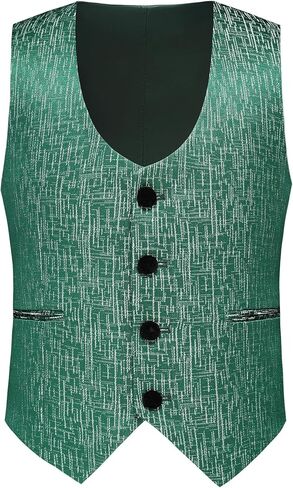 طقم بدلة سهرة للأولاد شال مخملي مخطط للأطفال 3 قطع بدلة رسمية بقصة ضيقة مع سترة وسترة وسروال in Kuwait