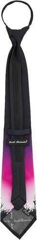 Jacob Alexander Men's Jack-O'-Lantern Pumpkin Bats Happy Halloween Zipper Neck Tie in Saudi Arabia