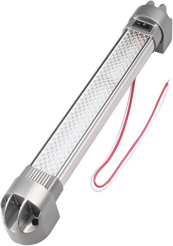 تركيبات إضاءة منطقة LED Lightronic RV مقاس 12.8 بوصة، 6000K-Cool أبيض فائق السطوع، سحب تيار منخفض لإخراج الضوء العالي، مفتاح تشغيل/إيقاف مدمج، غطاء Aluninum للخدمة الشاقة، 12V/24V DC، حزمة واحدة in Saudi Arabia