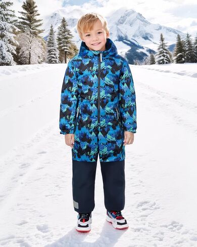 Owntop Kids Snowsuit One Piece | Waterproof Ski Suit | Warmth & Comfort | Girls Boys Snow Jumpsuits for Skiing Snowboarding in Saudi Arabia