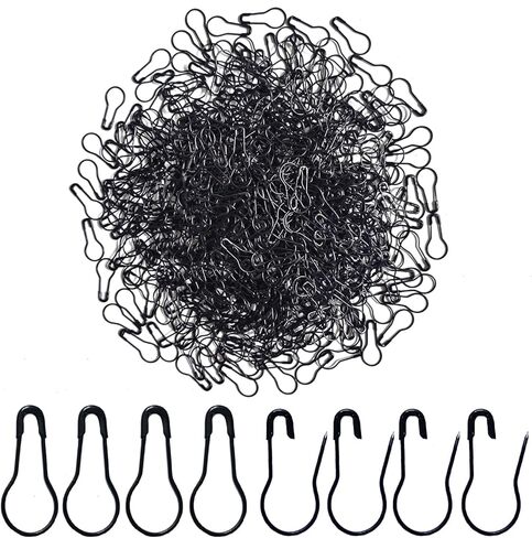 500Pcs Black Bulb Pins 0.8" Gourd Safety Pin Metal Calabash Pins Clothing Tag Pins for Craft Project, Home Accessories in Saudi Arabia