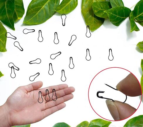 500Pcs Black Bulb Pins 0.8" Gourd Safety Pin Metal Calabash Pins Clothing Tag Pins for Craft Project, Home Accessories in Saudi Arabia