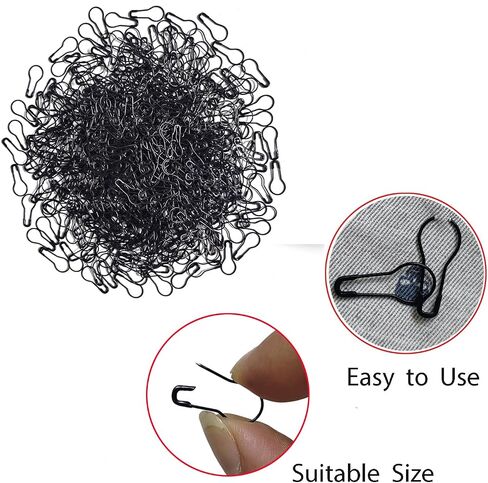 500Pcs Black Bulb Pins 0.8" Gourd Safety Pin Metal Calabash Pins Clothing Tag Pins for Craft Project, Home Accessories in Saudi Arabia