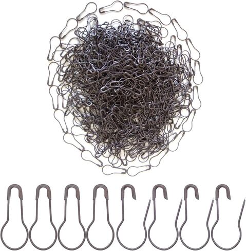 500Pcs Black Bulb Pins 0.8" Gourd Safety Pin Metal Calabash Pins Clothing Tag Pins for Craft Project, Home Accessories in Saudi Arabia