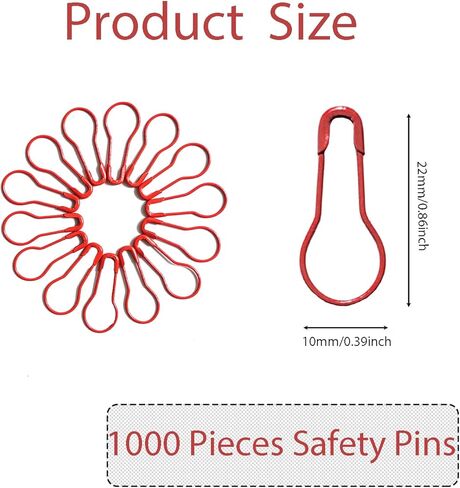 500Pcs Black Bulb Pins 0.8" Gourd Safety Pin Metal Calabash Pins Clothing Tag Pins for Craft Project, Home Accessories in Kuwait