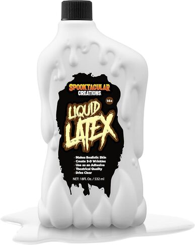 إبداعات Spooktacular 18 أونصة من اللاتكس السائل للهالوين، لاتكس سائل بالدم المزيف، جالون دم المرحلة لزي الهالوين، مكياج الزومبي، مكياج مصاصي الدماء ومكياج الوحش واللباس in Saudi Arabia