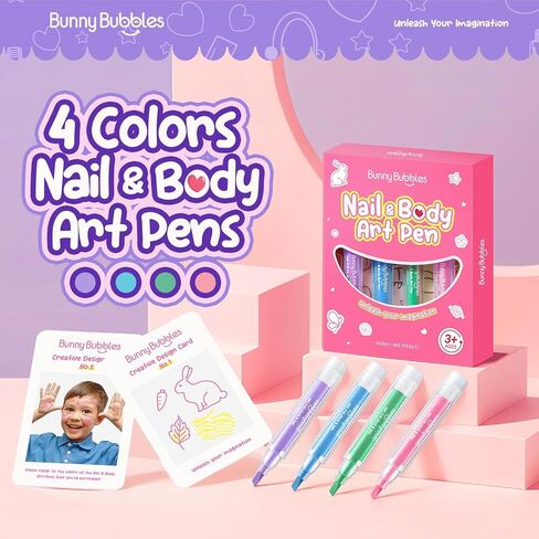 Washable Markers for Kids Makeup Kit Toys, Kid Make Up Face Body Marker Tattoo Pens, Toddler Cosmetic Toy Skin Temporary Tattoos Pen Craft Set,Birthday Halloween Gift for Pretend Play Dress Up Party in Saudi Arabia