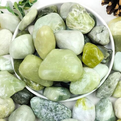 5lbs Jade Pebbles for Indoor Plants, 2-3 Inch Natural River Rocks, High Polished Decorative Stones Vase Filler Fish Tank Aquariums Landscaping Garden Outdoor and Indoor DIY in Kuwait