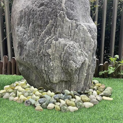 5lbs Jade Pebbles for Indoor Plants, 2-3 Inch Natural River Rocks, High Polished Decorative Stones Vase Filler Fish Tank Aquariums Landscaping Garden Outdoor and Indoor DIY in Kuwait