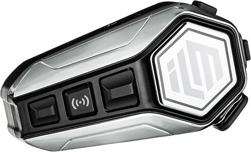 ILM Motorcycle Bluetooth Headset Helmet Communication System 2100M Intercom IP67 Waterproof Noise Cancellation Model RANGEPRO Gray in Saudi Arabia