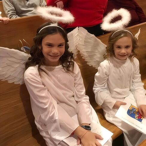 Sunboom أجنحة الملاك الكبار أجنحة بيضاء أجنحة الملاك الأسود أجنحة ريشة للأطفال الفتيات زي أجنحة الملاك النساء in Kuwait