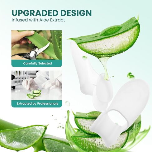 Welnove Bunion Cushion Protector, 8 Pack Bunion Corrector Pads with Separator for Big Toe, Gel Shield for Foot Pain Relief, Calluses, Relieve Foot Pain from Friction(Clear) in Saudi Arabia