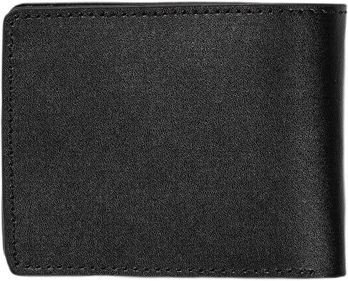 Volcom Men's Evers Bi-Fold Leather Wallet, Black, One Size in Saudi Arabia