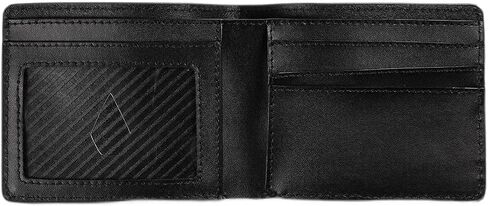 Volcom Men's Evers Bi-Fold Leather Wallet, Black, One Size in Saudi Arabia