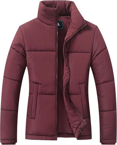 Women's Warm Winter Coat Water-Resistant Puffer Jacket Full-Zip Lightweight Winter Jacket in Saudi Arabia