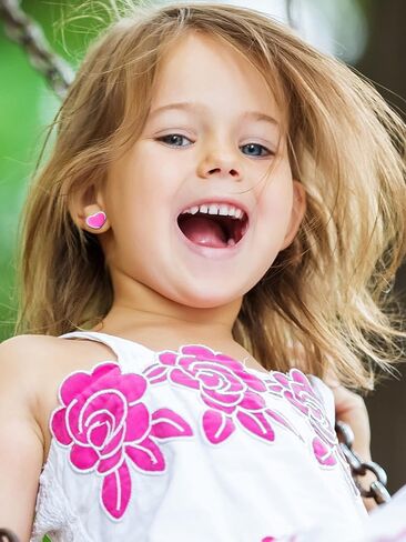 20 زوجًا من الأقراط اللطيفة للفتيات لصالح حلوى الحيوانات والفاكهة على شكل قلب وأقراط لطيفة للفتيات أقراط ثقب الأميرة للعب مجوهرات الحفلات in Saudi Arabia