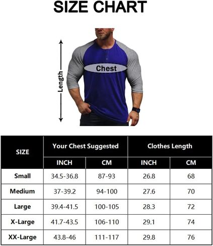 Muscle Alive Mens Summer Casual Short Sleeve Henleys T-Shirt Single Button Placket Plain v Neck Shirts in Kuwait