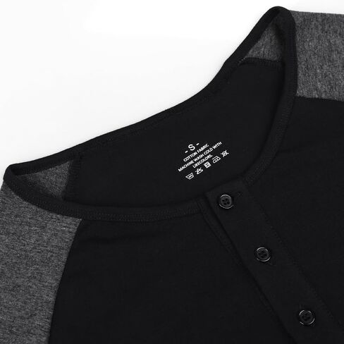 Muscle Alive Mens Summer Casual Short Sleeve Henleys T-Shirt Single Button Placket Plain v Neck Shirts in Kuwait