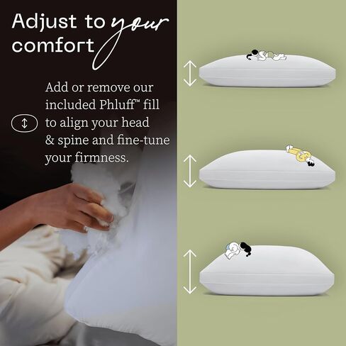 Coop Home Goods Extra Oomph AC Fill, Gel-Infused Memory Foam & Poly Fill, 1/2 Pound Bag, Refill for Eden Memory Foam Pillow, GREENGUARD Gold and CertiPUR-US Certified in Kuwait