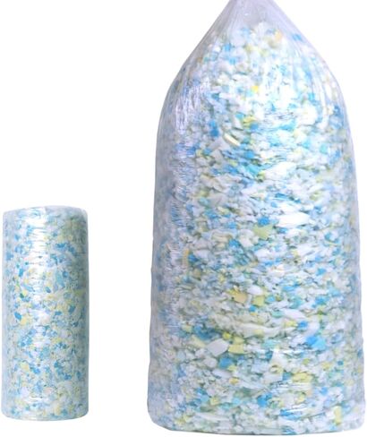 BOXIN 5lbs Shredded Memory Foam Filling for Bean Bag Filler, Soft and Convenient Pillow Stuffing Foam for Couch Cushion, Dog Bed, Chair, Arts & Crafts, Added Gel Particles in Saudi Arabia