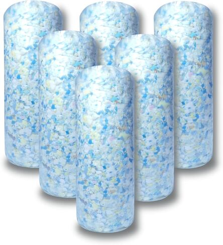 BOXIN 5lbs Shredded Memory Foam Filling for Bean Bag Filler, Soft and Convenient Pillow Stuffing Foam for Couch Cushion, Dog Bed, Chair, Arts & Crafts, Added Gel Particles in Saudi Arabia