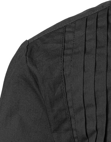 JOGAL Boys Dress Shirts Kids Pleated Tuxedo Shirt with Bow Tie for 6-14 Years Old Boys Button Down Shirt in Kuwait