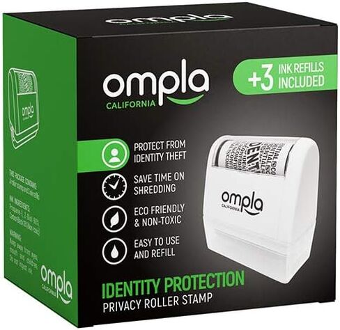 Identity Theft Data Protection Roller Stamp - Includes 3 Ink Refills in Saudi Arabia