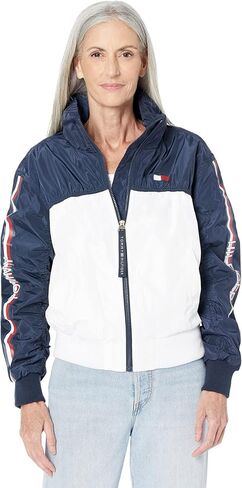 Tommy Hilfiger Women's Zipup Colorblocked Windbreaker Jacket in Saudi Arabia