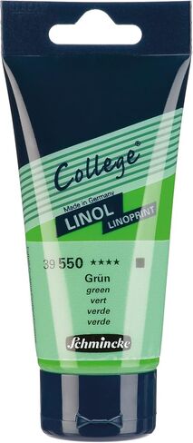 Schmincke - College Linol, Artists' lino Printing Inks, Black in 75 ml Tube, 39700013, Low-Odour Water-Based lino Printing Ink, lightfast, Even Print in Saudi Arabia