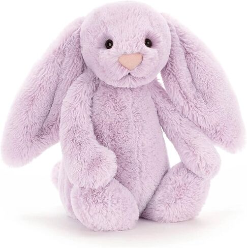 Jellycat Bashful Lilac Bunny Stuffed Animal, Medium 12 inches | Rabbit and Bunny Plush Toy | Classic Children's Gift in Kuwait