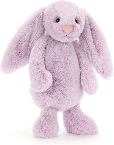 Jellycat Bashful Lilac Bunny Stuffed Animal, Medium 12 inches | Rabbit and Bunny Plush Toy | Classic Children's Gift in Kuwait