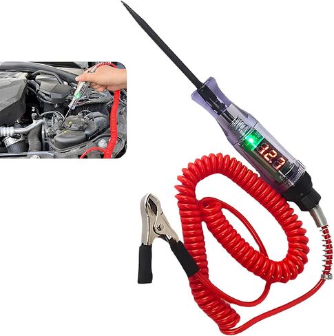 1 Pack Car Spark Plug Test Pen for Engine Indicator Ignition System, Pen Type Design, Universal High Voltage Line Cylinder Line Spark Plug Tester, Coil Diagnostic Tool (Silver & Purple) in Saudi Arabia
