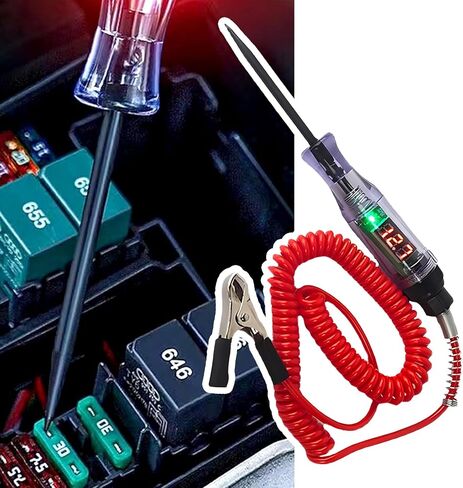 1 Pack Car Spark Plug Test Pen for Engine Indicator Ignition System, Pen Type Design, Universal High Voltage Line Cylinder Line Spark Plug Tester, Coil Diagnostic Tool (Silver & Purple) in Saudi Arabia