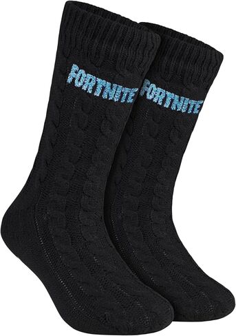 جوارب FORTNITE للرجال والمراهقين - جوارب دافئة ناعمة منفوشة مع نعل غير قابل للانزلاق مبطن بصوف الشيربا مقاس واحد - هدايا للرجال in Kuwait