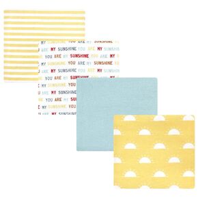Hudson Baby Unisex Baby Cotton Flannel Receiving Blankets, My Sunshine, One Size