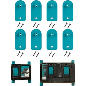 Charger Holder Charger Mount for Makita Charger Wall Mount for Makita DC18RC DC18RD DC18SC DC18RA DC18RE DC18SF DC18SD DC18SH Chargers - 2 Pack
