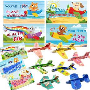 UMEELR 28 Pack Foam Airplane Gliders for Kids, Glider Planes Flying Toys for Boys and Girls Birthday Party Favors, Goodie Bag Fillers, Valentines Exchange Gifts, School Classroom Prize Supplie